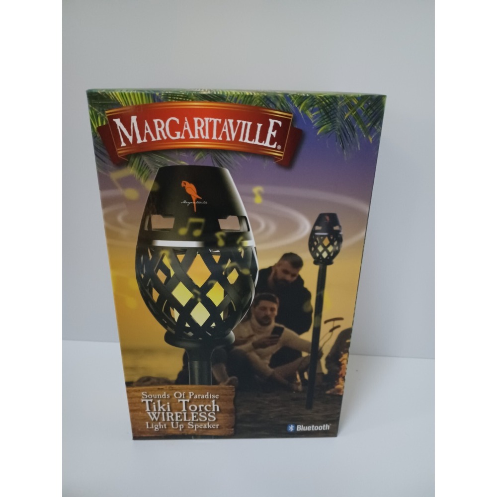 Margaritaville Sounds of Paradise Tiki Torch Bluetooth Light-Up Speaker